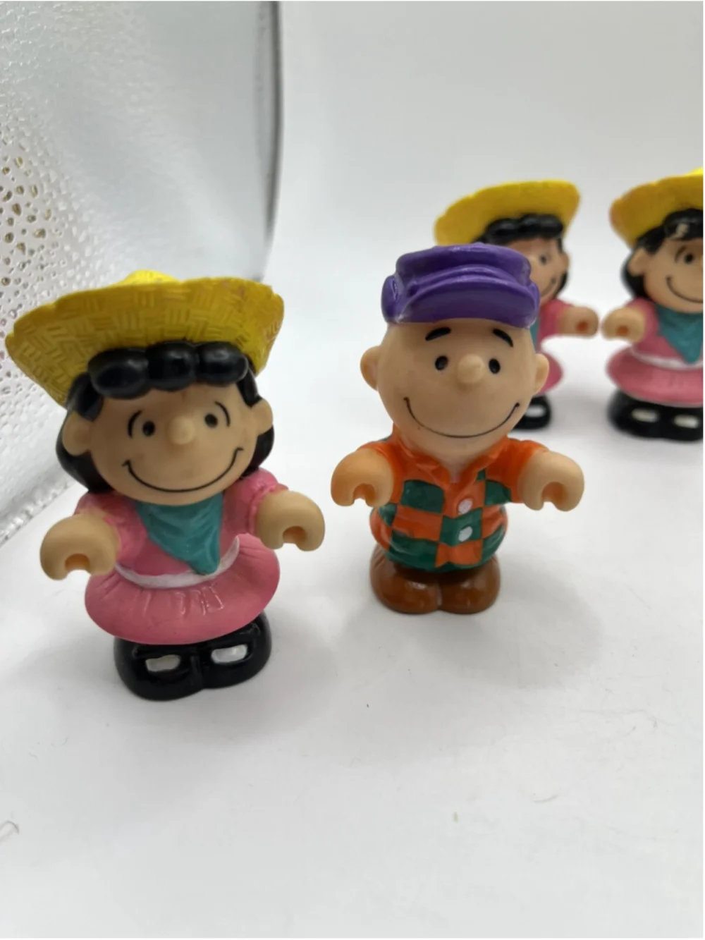 5 Vintage 1989 McDonald's Peanuts Snoopy Down on the Farm Happy Meal Cake Topper